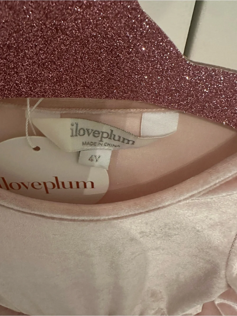 Iloveplum velvet Pink Tulle Ballet Tutu Dress